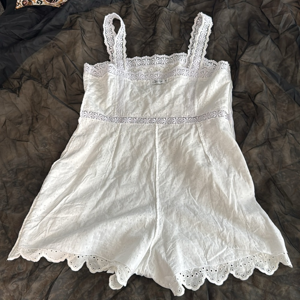 Charo Ruiz White Eyelet Lace Garment - Picture 9 of 12